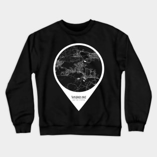 Thousand Oaks, USA City Map - Travel Pin Crewneck Sweatshirt